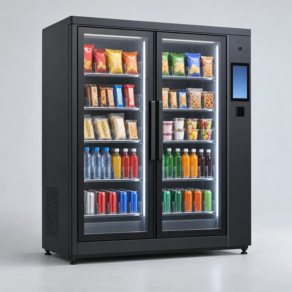 AI & Smart Vending Machine Solutions AI concept illustration